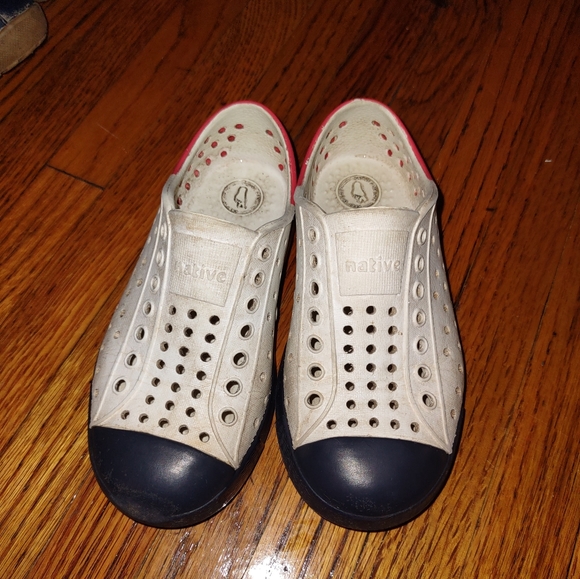 Natives Shoes Res White And Blue Natives Typical Wear Size 1 Poshmark